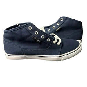 DC Bristol Mid Canvas Women's Casual Skate Shoe Blue Size 8